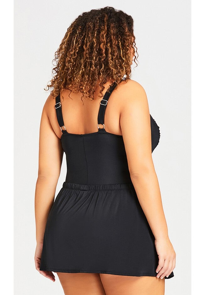 Basic Swim Skirt, BLACK, alternate image number null