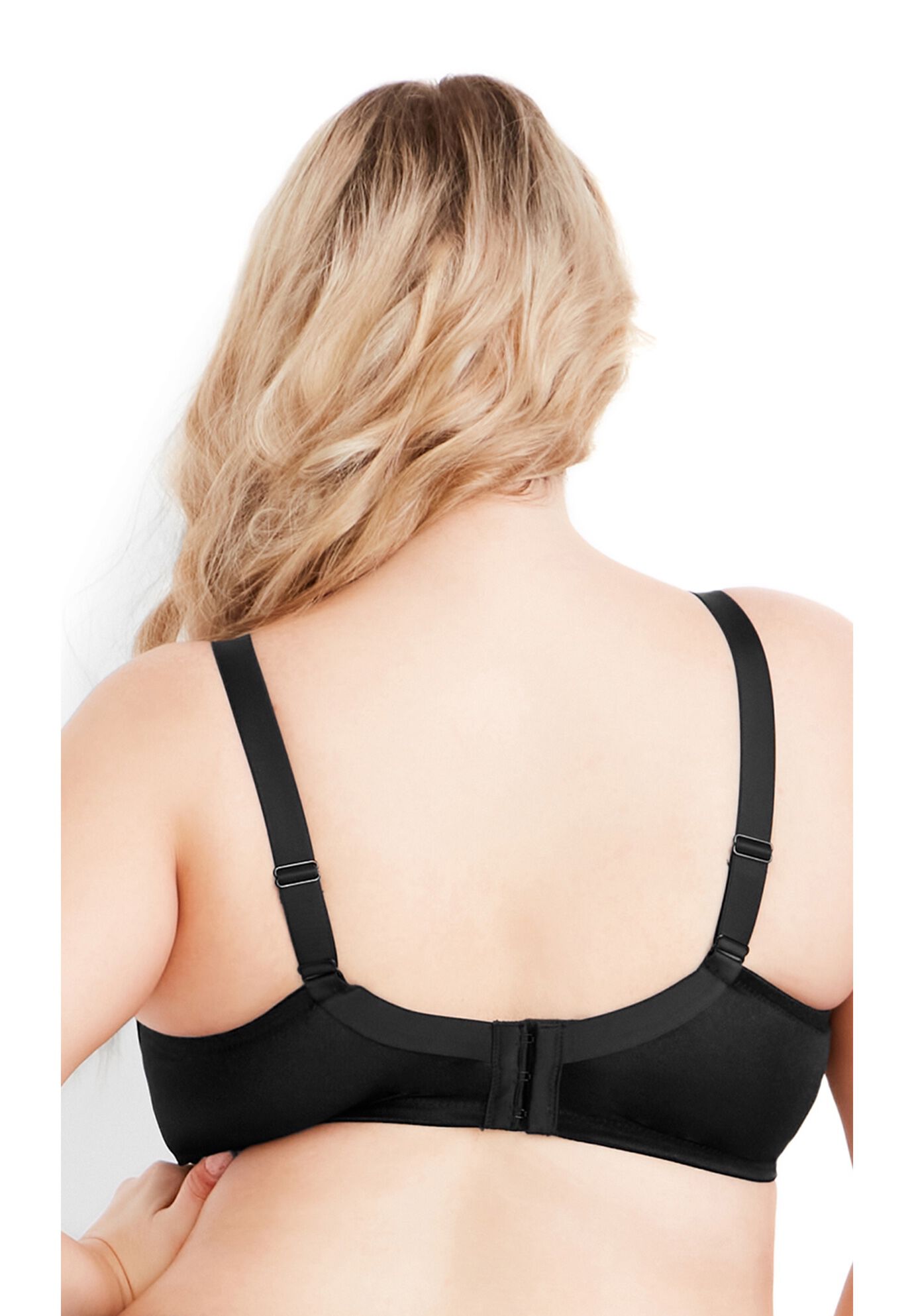 Minimizer Underwire Bra, BLACK, on-hover image number 1