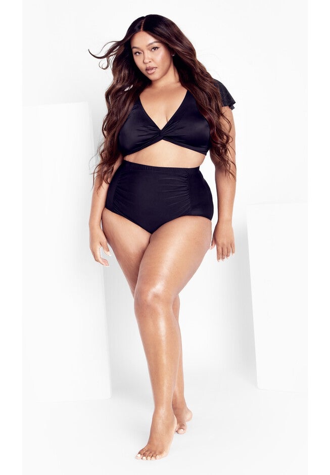 Ingrid Cap Sleeve Top - black, BLACK, on-hover image number 1