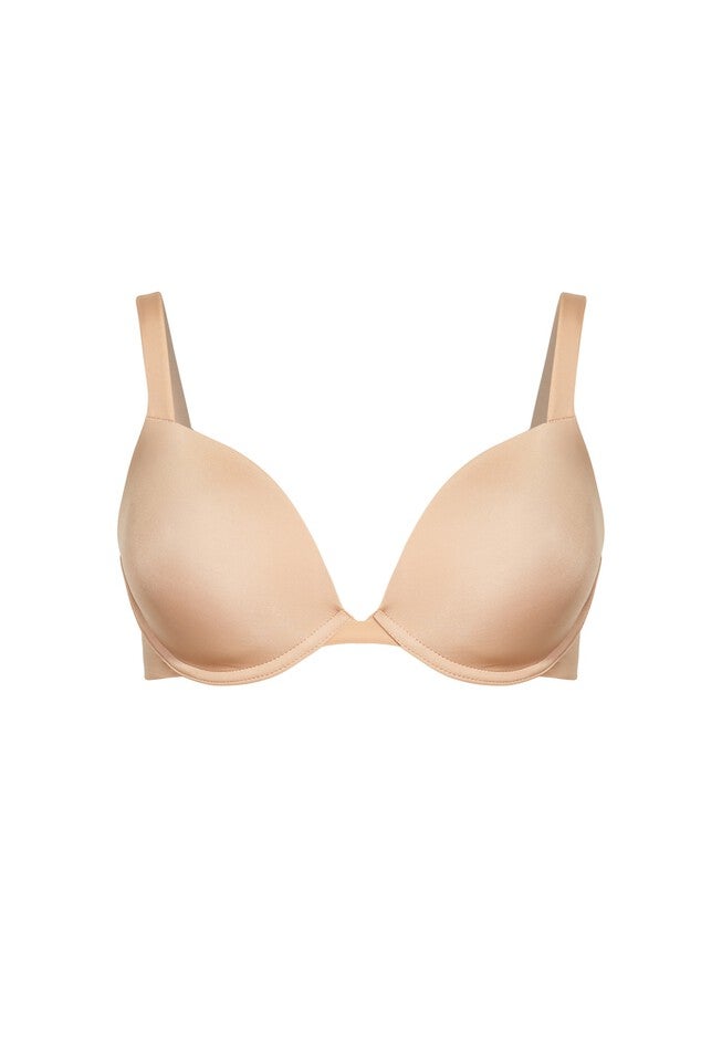 Basic Plunge Wire-Free Bra, NUDE, alternate image number null