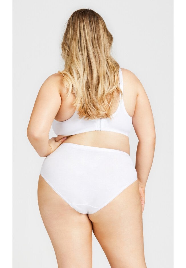Comfort Hi Cut Brief, WHITE, alternate image number null