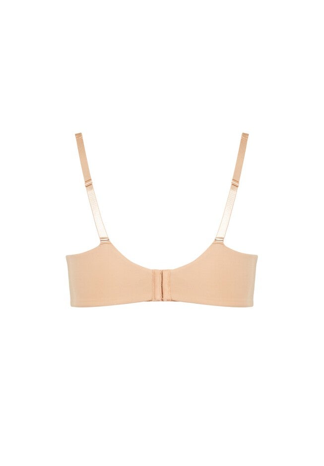 Underwire Basic Plunge Neckline Bra, NUDE, alternate image number null
