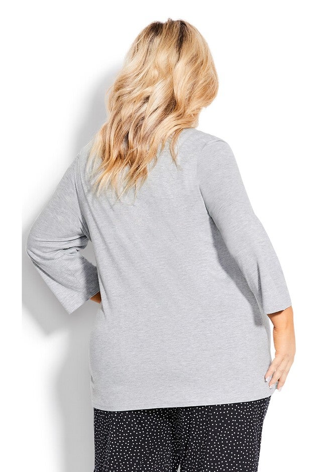 Meow Sleep Top, MEOW PRINT, on-hover image number null