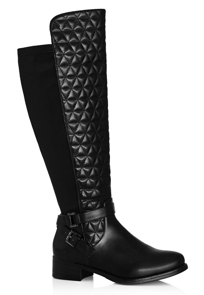 Diana Wide Fit Tall Boot, BLACK, hi-res image number null