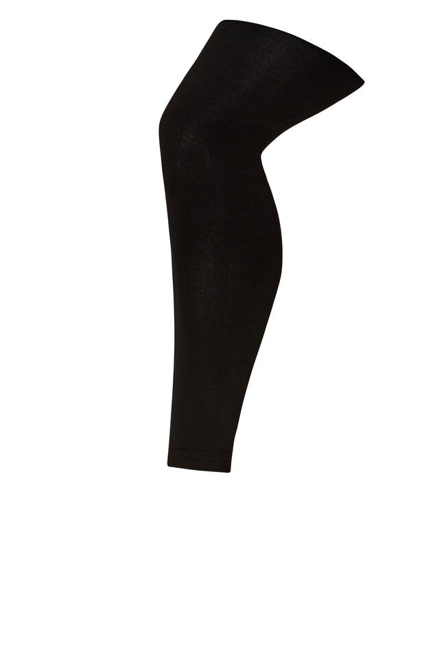 Plush Lined Footless Leggings, BLACK, hi-res image number null