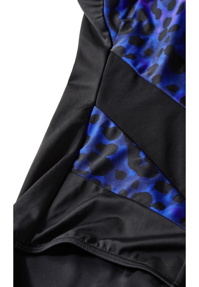 Tia Spliced Print 1 Piece, BLACK PRINT, alternate image number 3