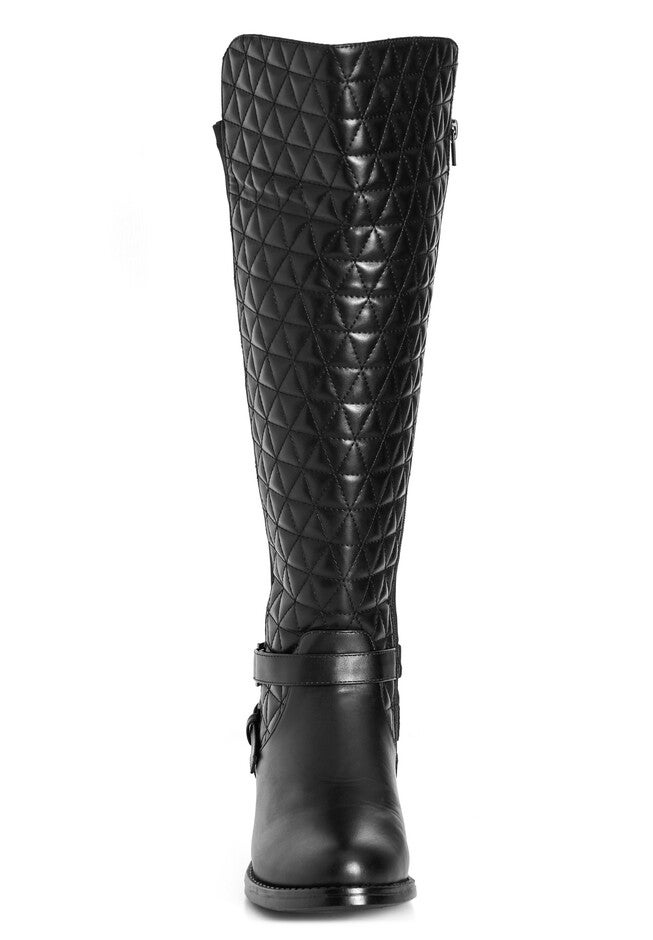 WIDE FIT Diana Tall Boot, BLACK, alternate image number 4
