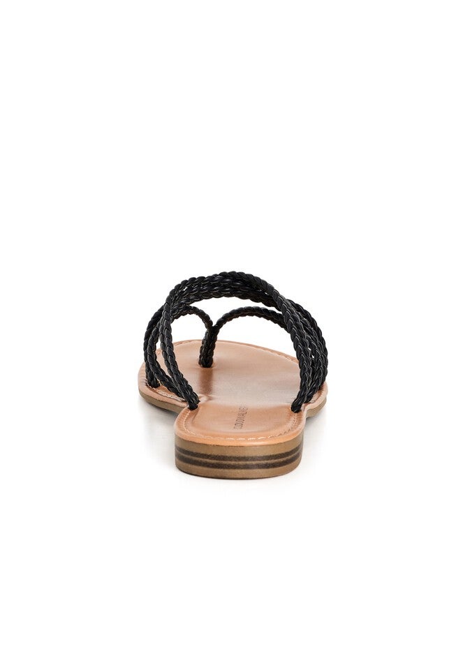 Patent Plait Sandal, BLACK, on-hover image number null