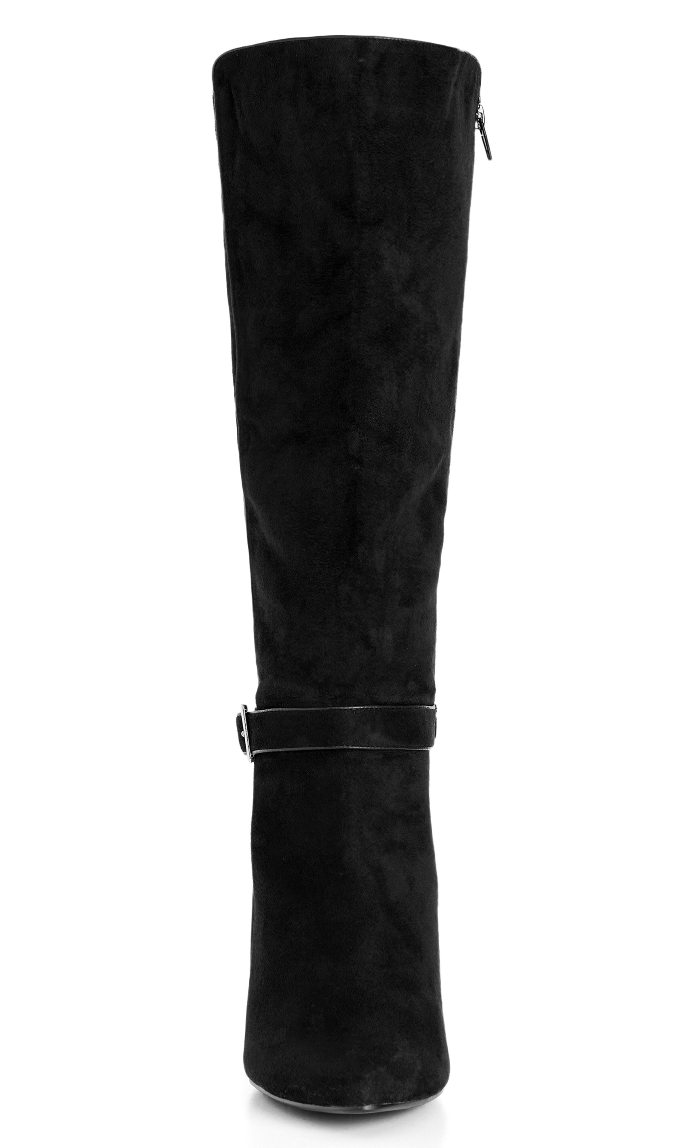 WIDE FIT Clea Knee Wedge Boot - black, BLACK, alternate image number 5