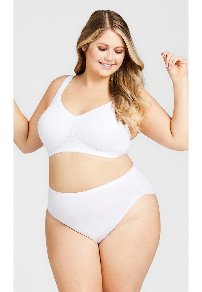 Comfort Hi Cut Brief, WHITE, alternate image number null
