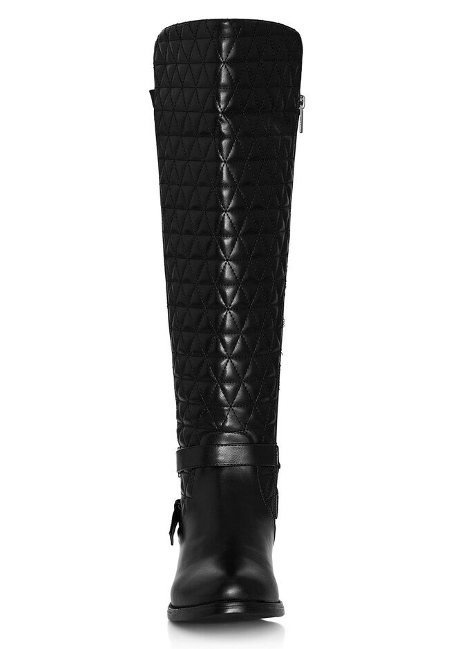 Diana Wide Fit Tall Boot, BLACK, alternate image number null
