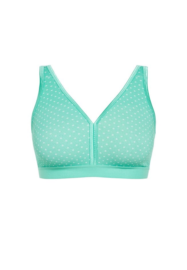 Fashion Cotton Bra, PEPPERMINT SPOT, alternate image number null