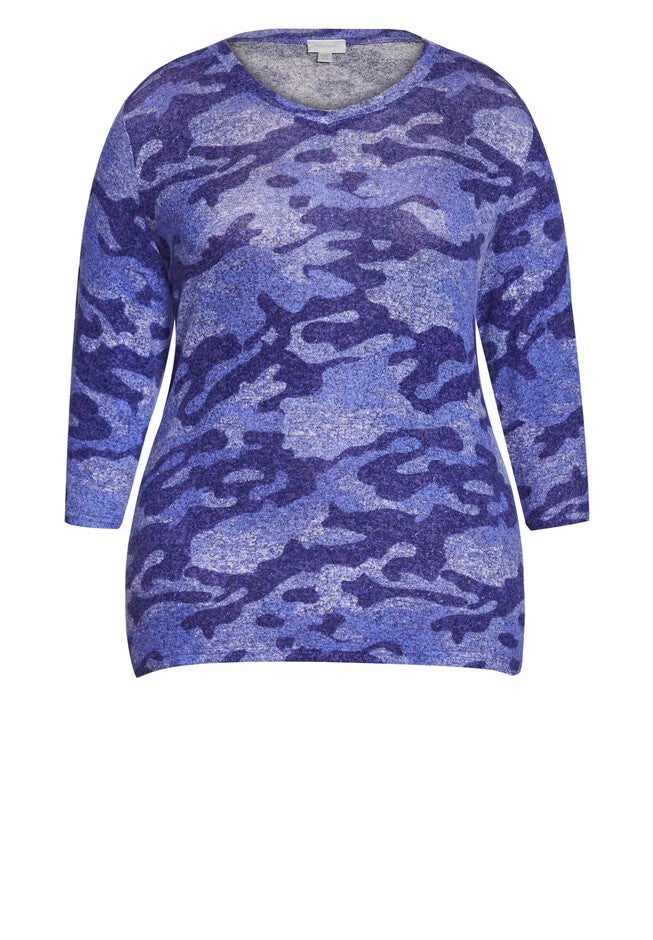 Hacci Camo Top, CAMO LILAC, alternate image number 2
