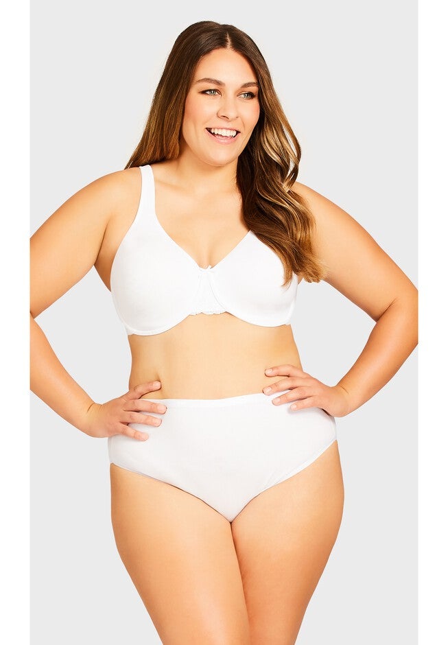 Comfort Hi Cut Brief, WHITE, hi-res image number null