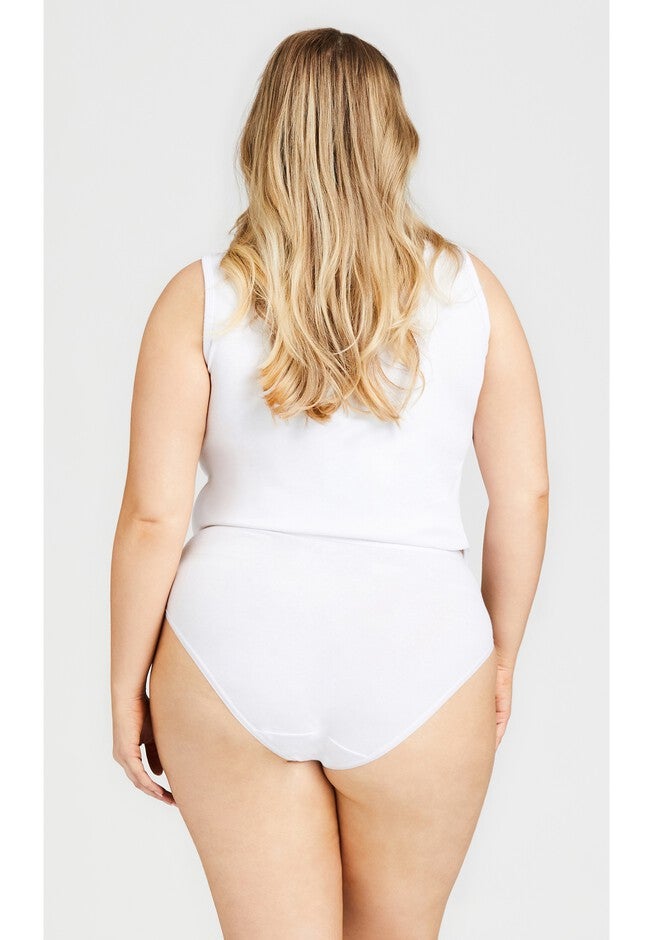 Comfort Hi Cut Brief, WHITE, alternate image number null