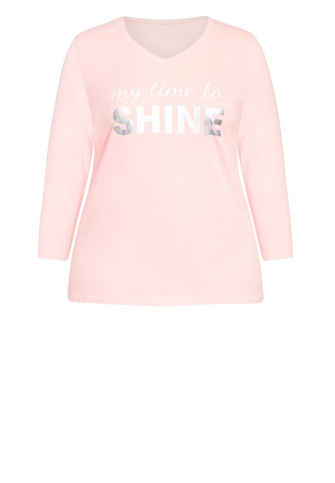 Shine Sleep Top, SHINE PRINT, alternate image number null