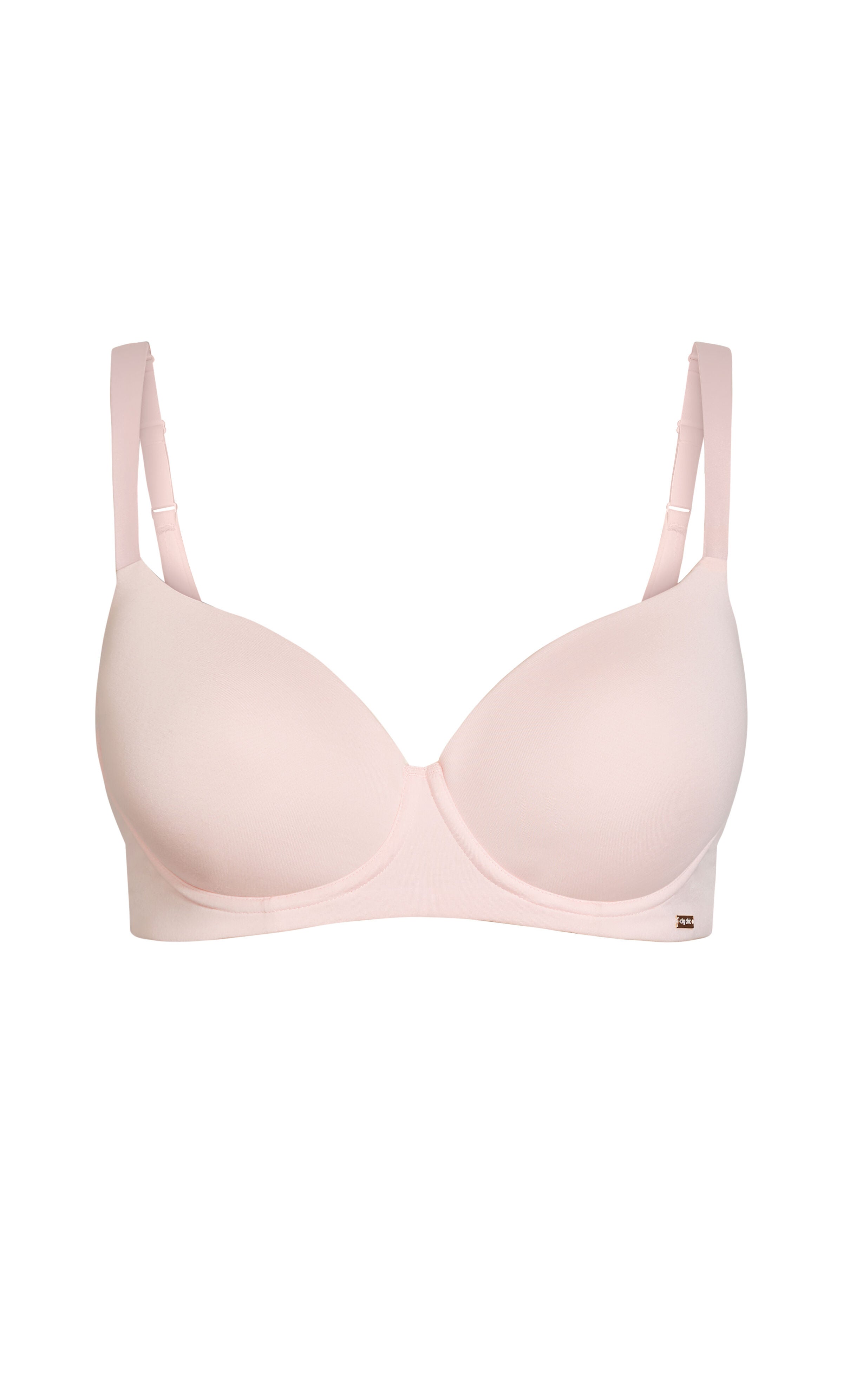 Smooth & Chic Cotton T-Shirt Bra - pink icing, PINK, alternate image number 2