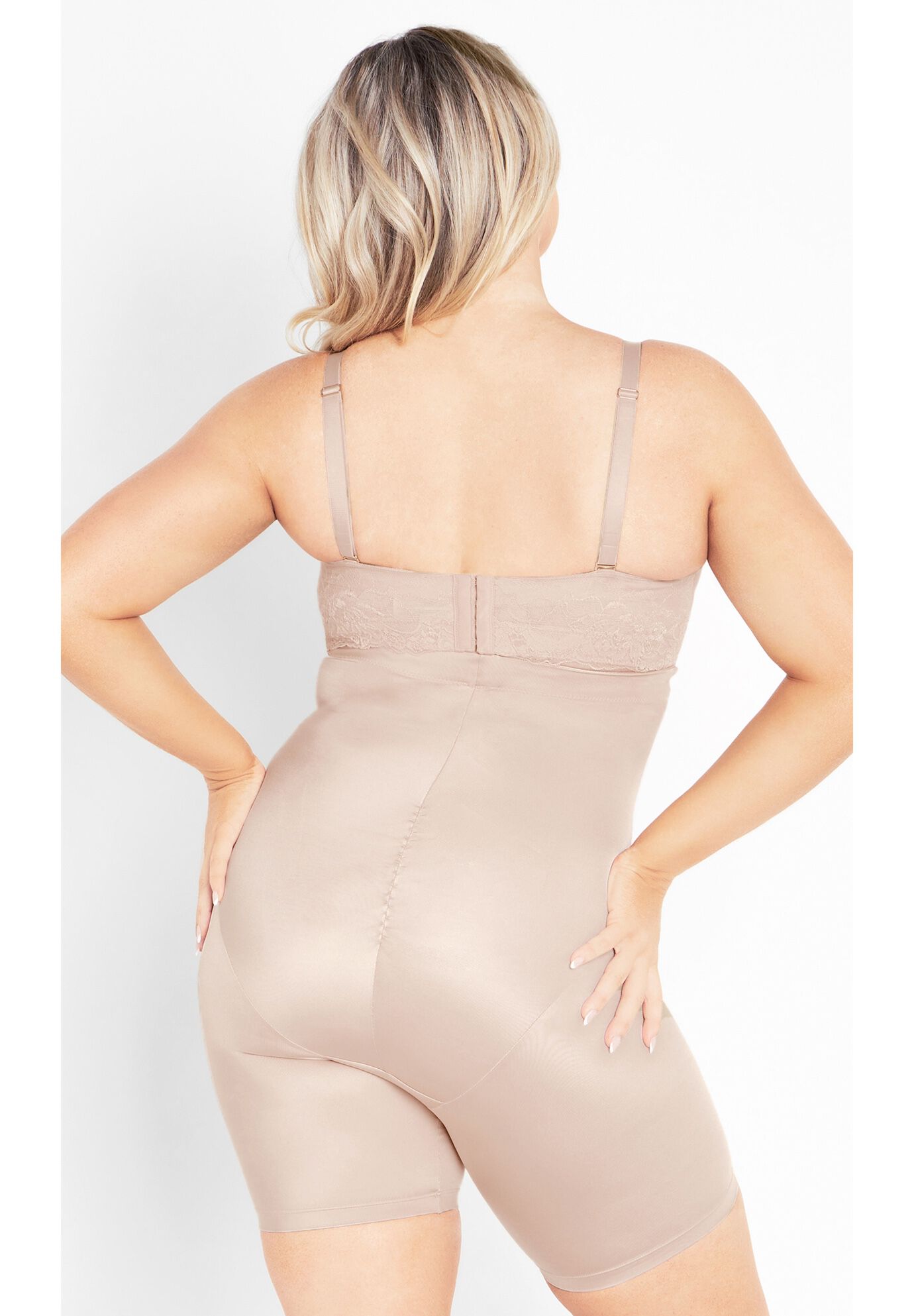 Smooth & Chic Thigh Shaper - latte, BEIGE, on-hover image number 1