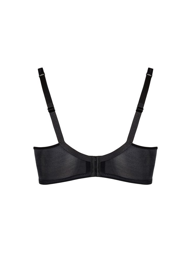 Lace Balconette Bra Contouring Underwire Bra, BLACK, alternate image number 2