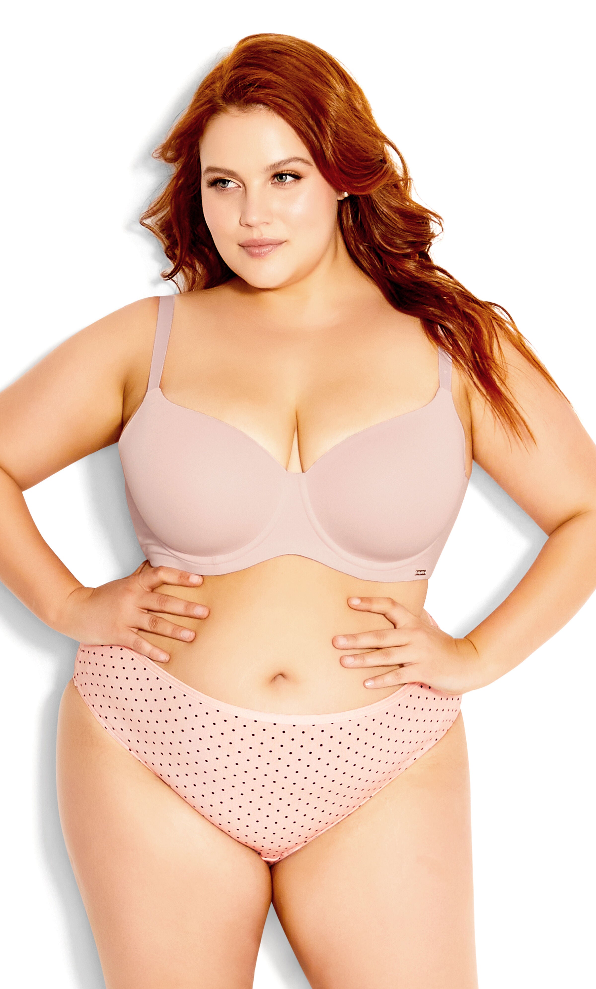 Smooth & Chic Cotton T-Shirt Bra - pink icing, PINK, hi-res image number 0