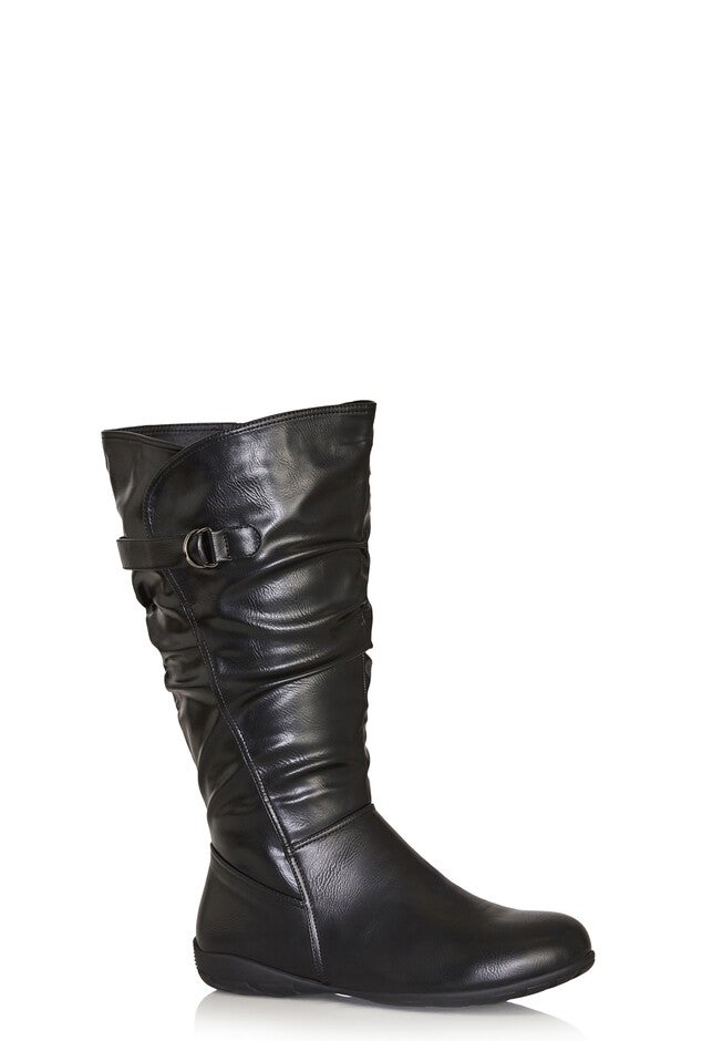 Tall Scrunch Boot, BLACK, hi-res image number 0