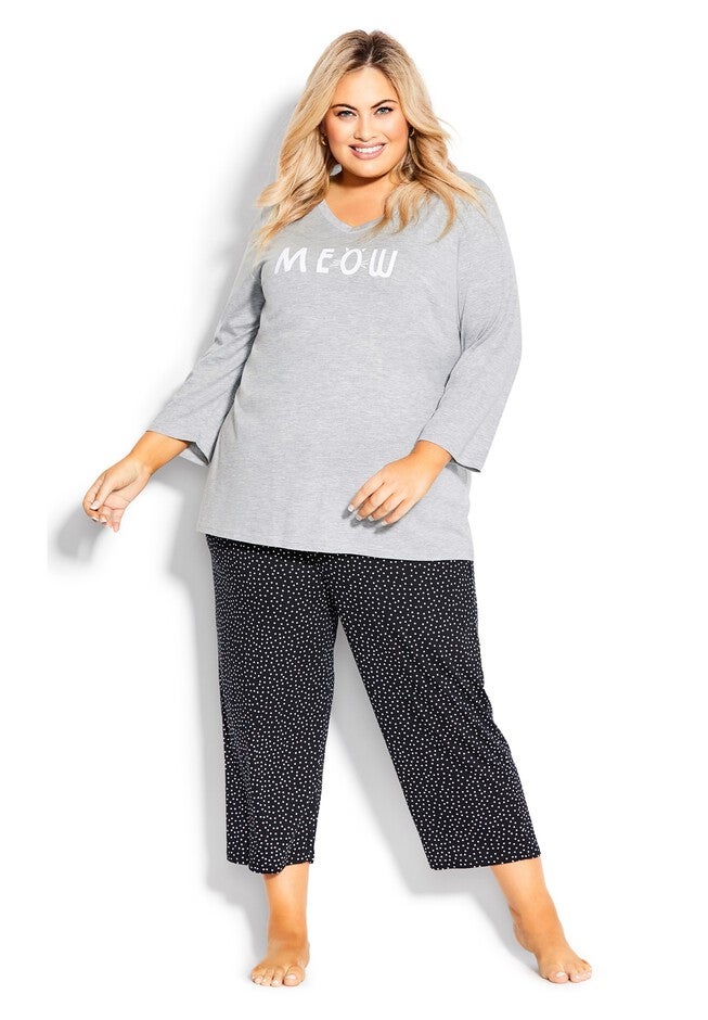 Meow Sleep Top, MEOW PRINT, hi-res image number null