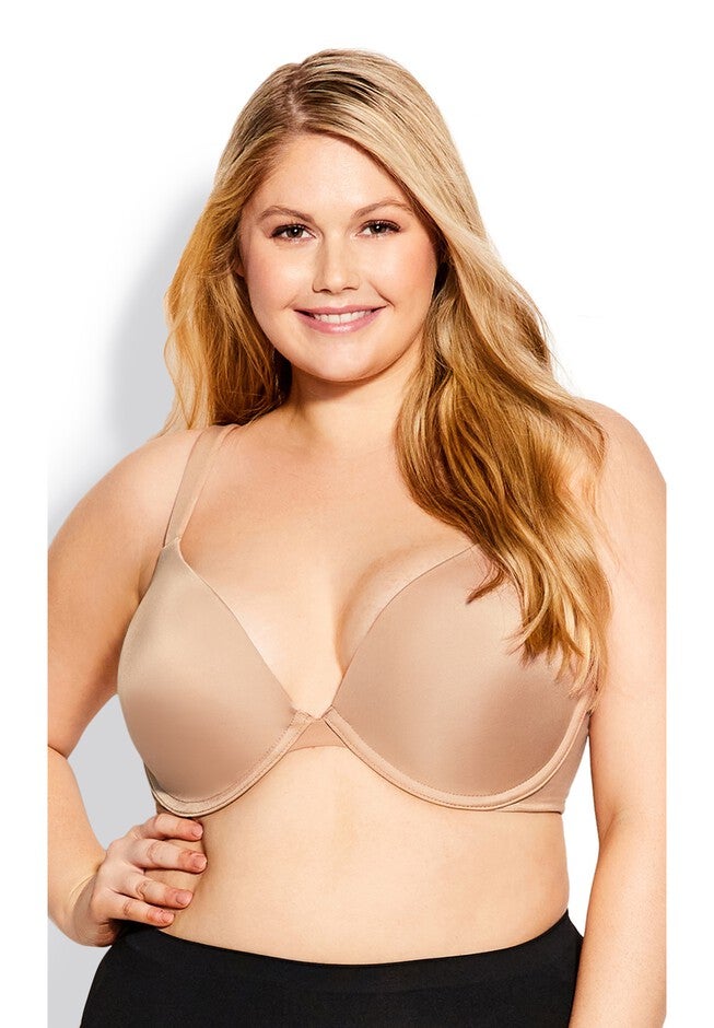 Basic Plunge Wire-Free Bra, NUDE, hi-res image number null