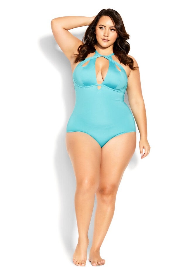 Cancun Underwire 1 Piece - ocean blue, BLUE, hi-res image number null