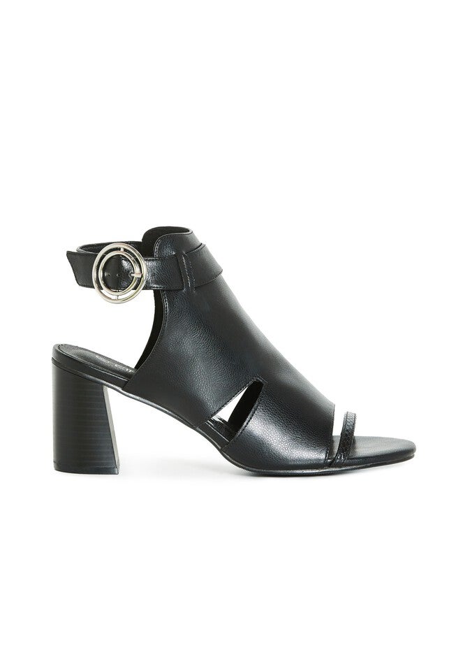 WIDE FIT Buckle Leona Shootie - black, BLACK, on-hover image number null