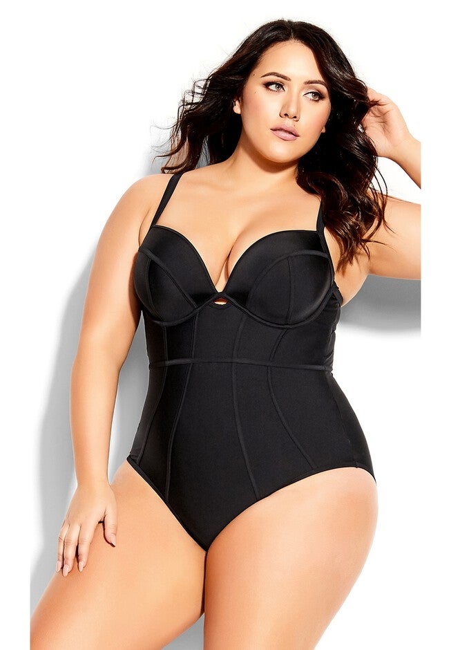 Grenada Underwire 1 Piece - black, BLACK, hi-res image number null