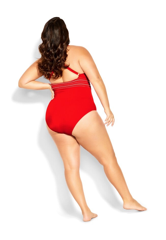 Lucia 1 Piece - grenadine, RED, alternate image number null