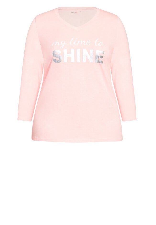 Shine Sleep Top, SHINE PRINT, alternate image number null