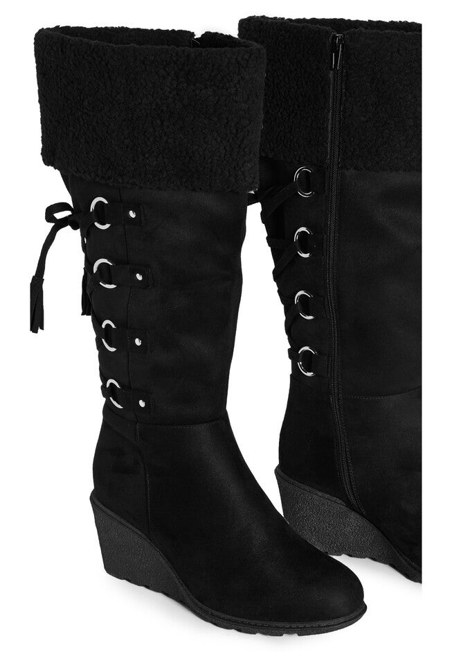 Jamelia Tall Boot, BLACK, alternate image number null