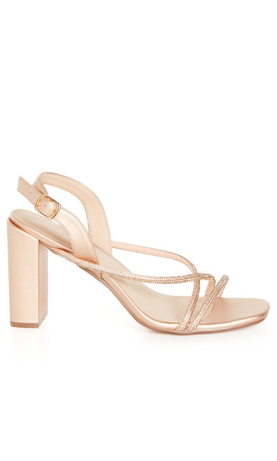 Sparkle Glitz Heel - champagne, BEIGE, alternate image number 1