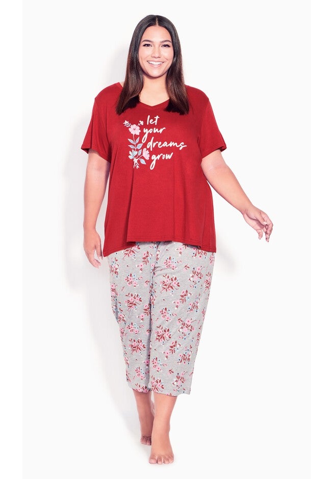 Dreams Grow Short Sleeve Sleep Top, DREAMS GROW, alternate image number null