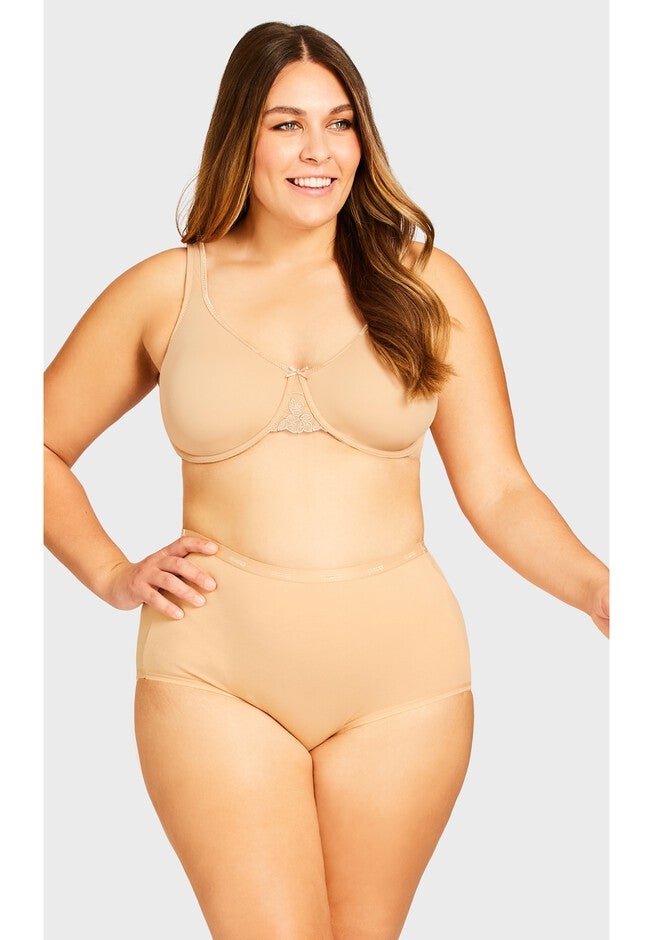Basic Cotton Brief, NUDE, hi-res image number null