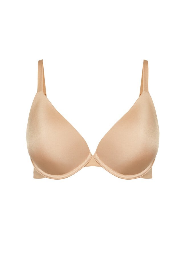 Underwire Basic Plunge Neckline Bra, NUDE, alternate image number null