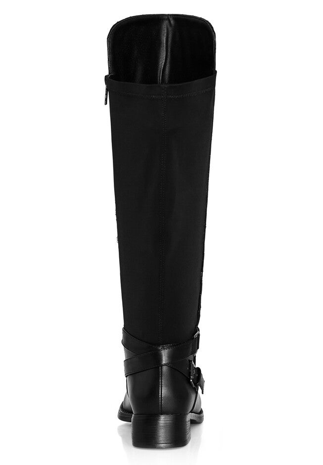 Diana Wide Fit Tall Boot, BLACK, on-hover image number null