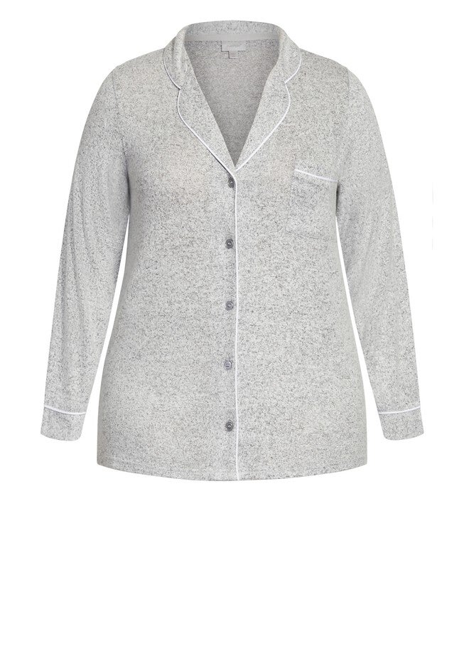 Hacci Button Top, GREY, alternate image number null