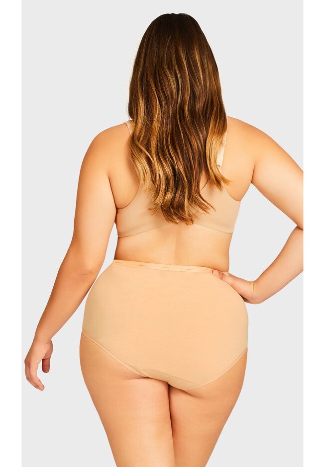 Basic Cotton Brief, NUDE, on-hover image number null