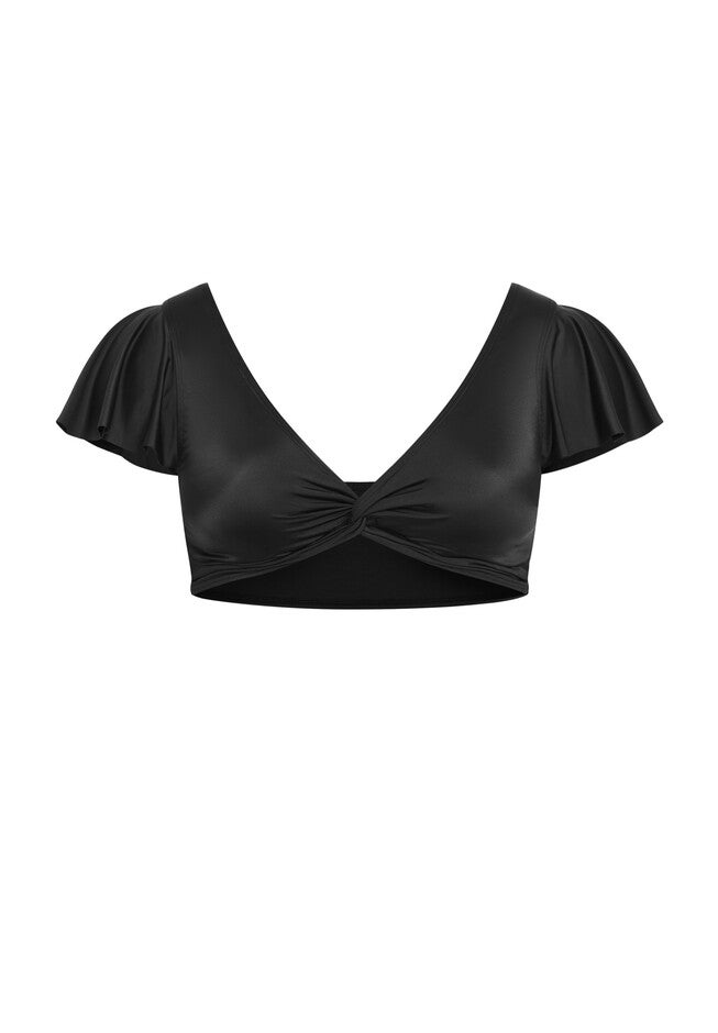 Ingrid Cap Sleeve Top - black, BLACK, alternate image number 3