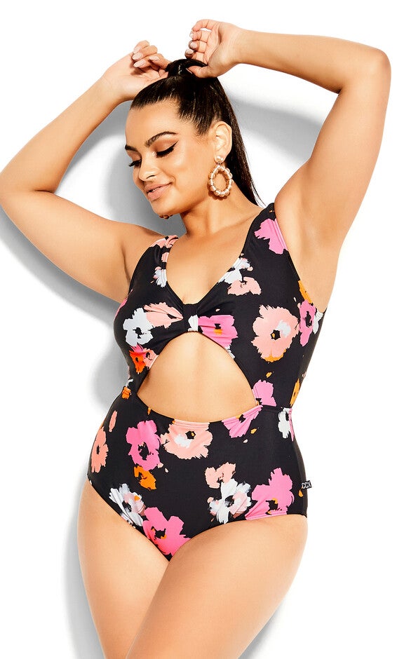 Izzy Print 1 Piece - black, BLACK, alternate image number null