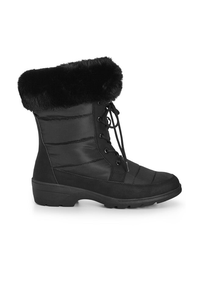 Nylah Cold Weather Boot, BLACK, alternate image number 3
