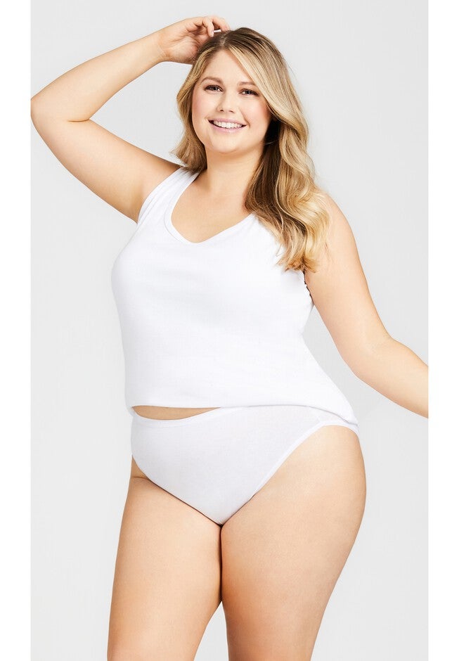 Comfort Hi Cut Brief, WHITE, alternate image number null