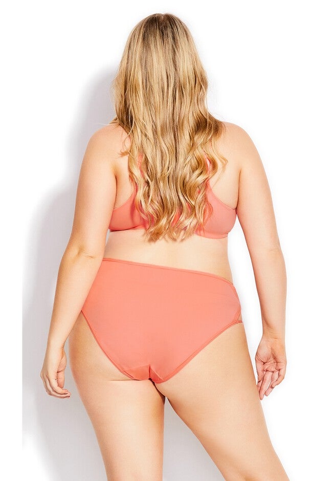 Fashion Microfiber Hi Cut Brief, SOFT PEACH, on-hover image number null