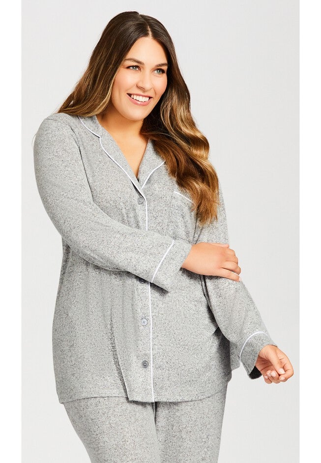 Hacci Button Top, GREY, hi-res image number null