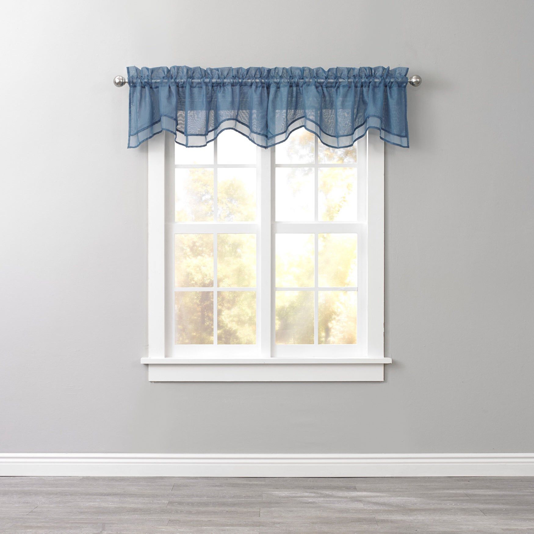 BH Studio Sheer Voile Layered Valance