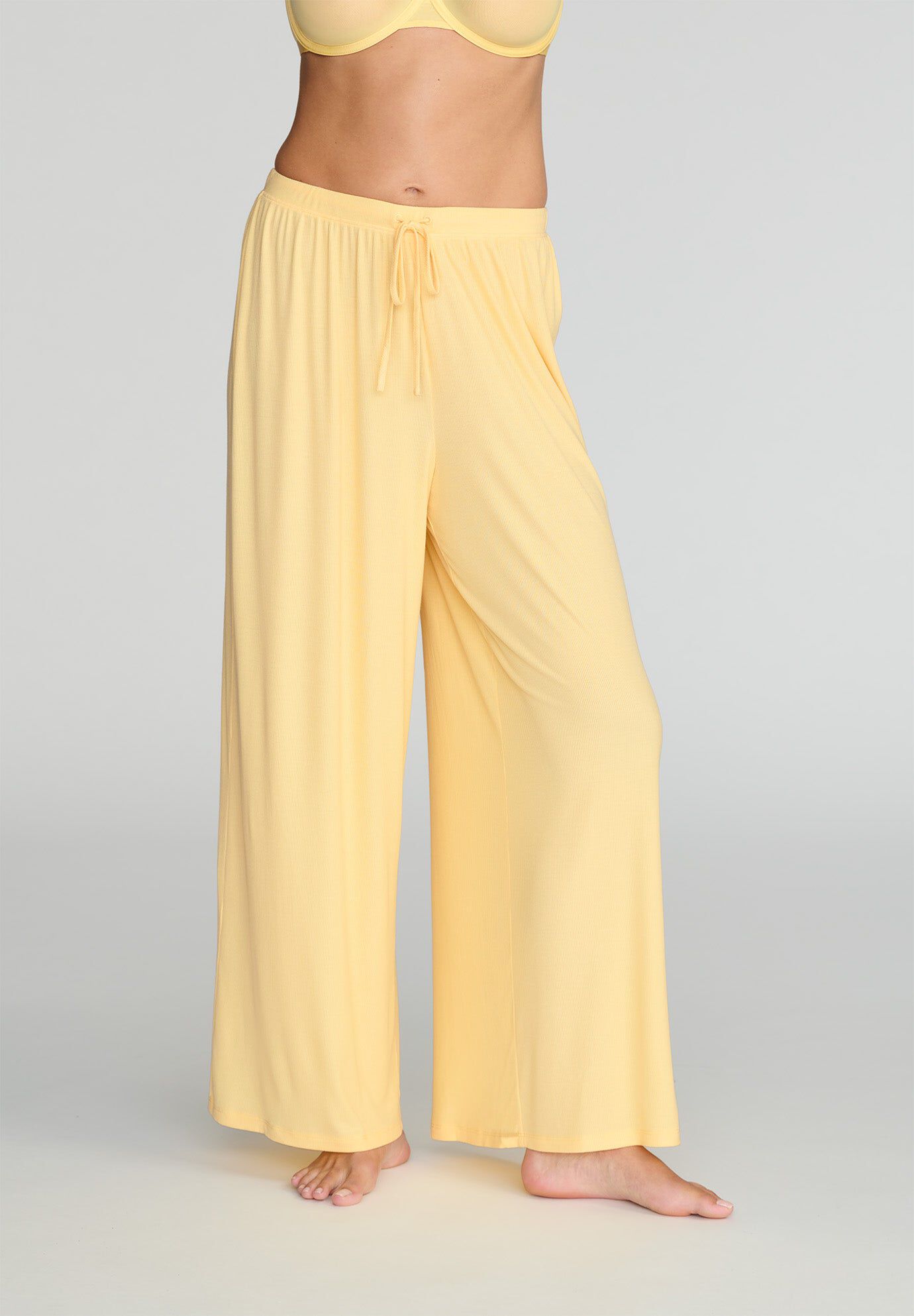 The Drawstring Pant - Modal Silk Rib