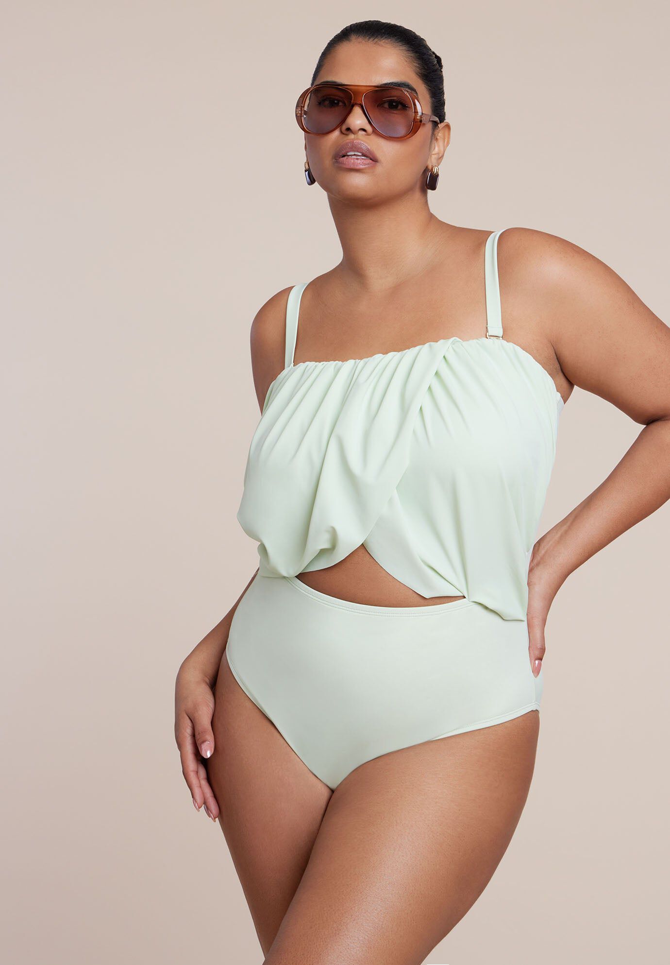 Crossover Strapless One Piece