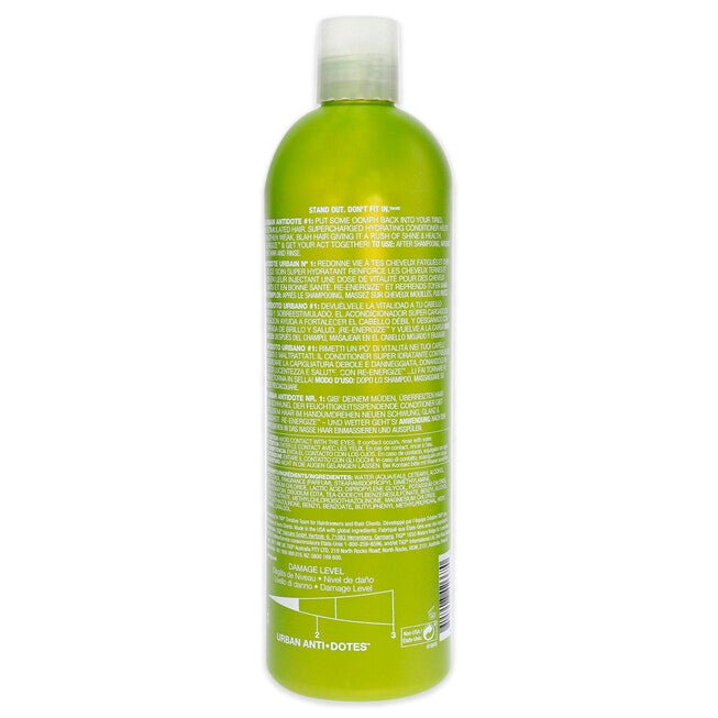 Bed Head Urban Antidotes Re-energize Conditioner by TIGI for Unisex - 25.36 oz Conditioner, See Description, alternate image number 2